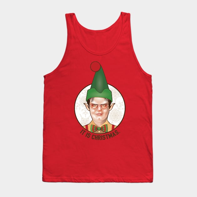 A Dwight Christmas Tank Top by FITmedia